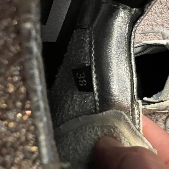 P448 women’s rose gold glitter John with calf hair size EU38 (7.5-8US) - Picture 6 of 10